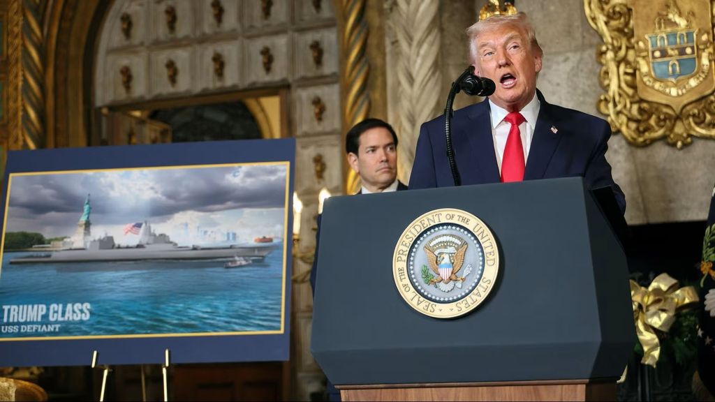 La flota dorada de Trump: planea construir una veintena de barcos de guerra de élite que llevarán su nombre