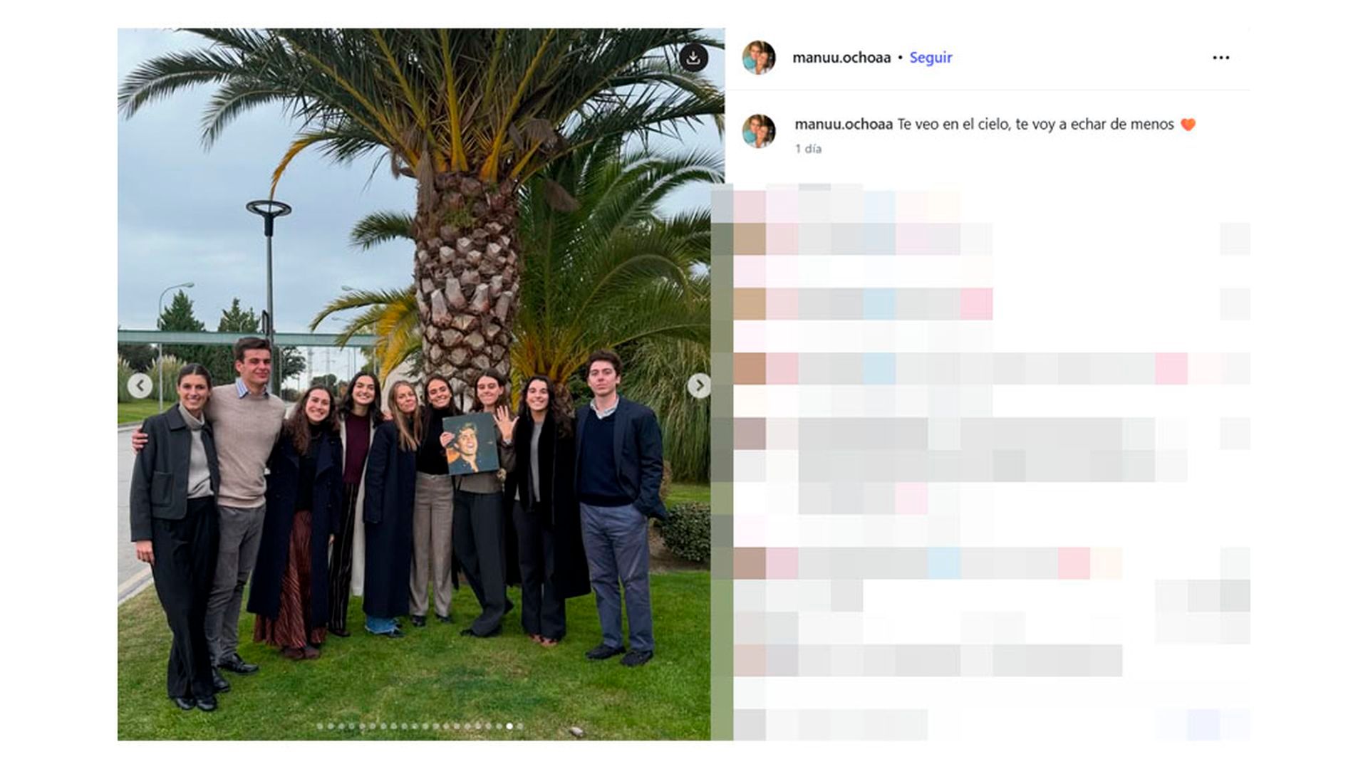 El último adiós a Pedro, prometido de Manuela Ochoa