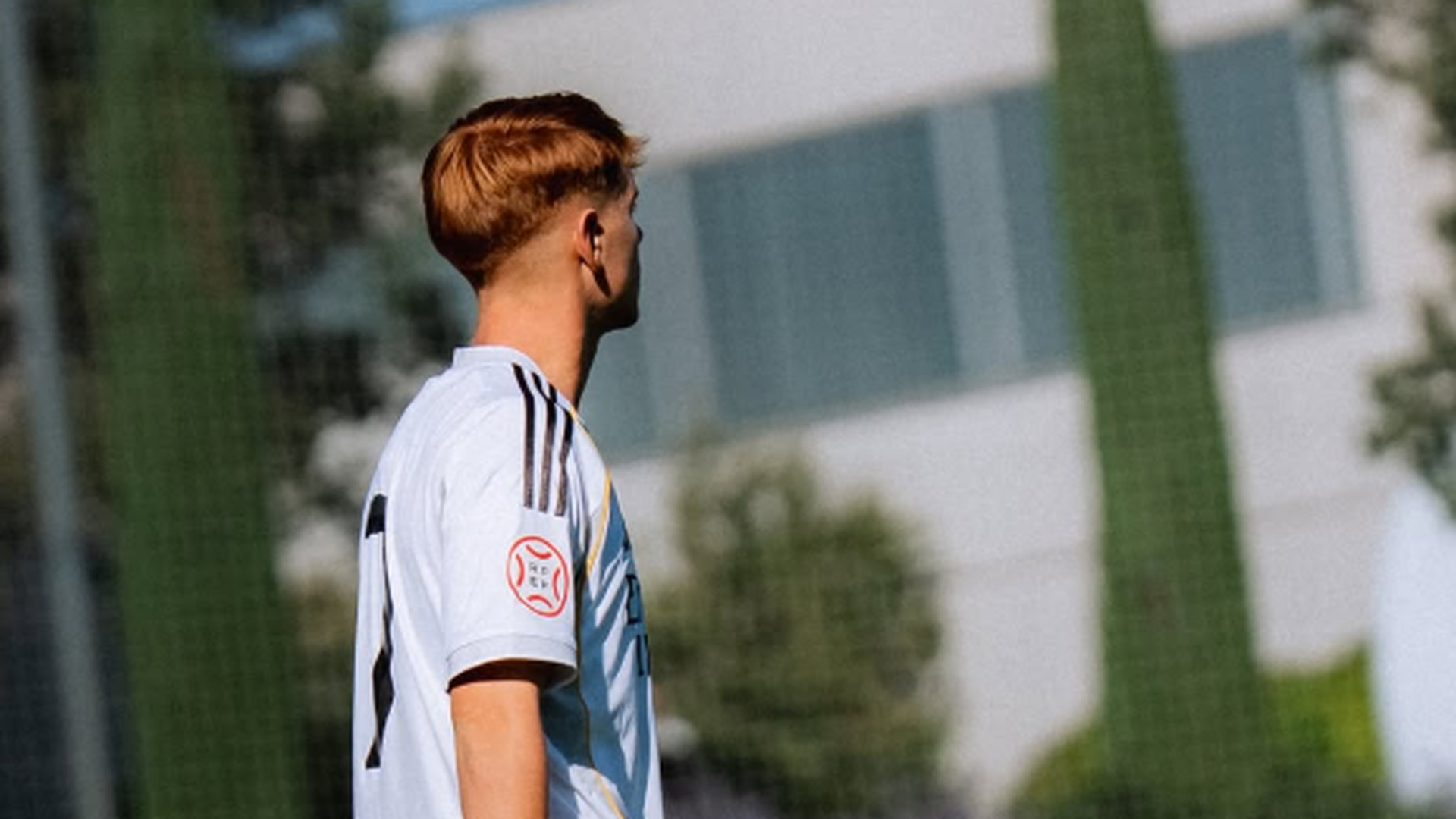 Gabri Valero con el '7' en el Real Madrid