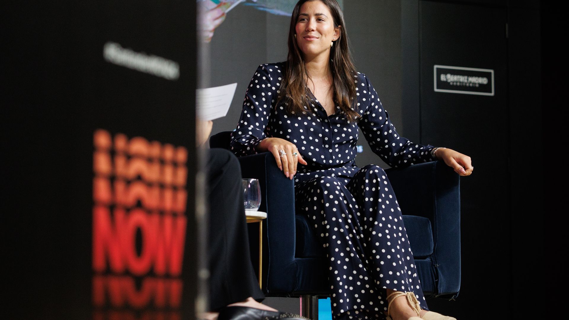 Garbiñe Muguruza durante la segunda jornada de la sexta edición de Santander WomenNOW 2024