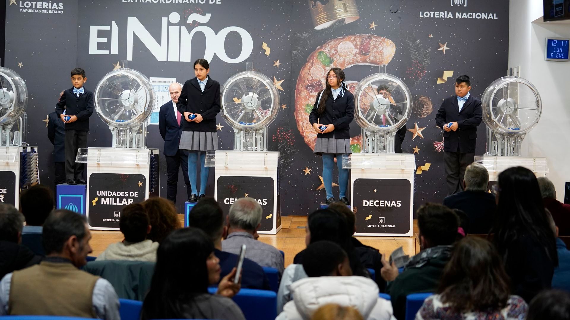 Imagen de archivo de la celebración del Sorteo de la lotería del Niño 2025
