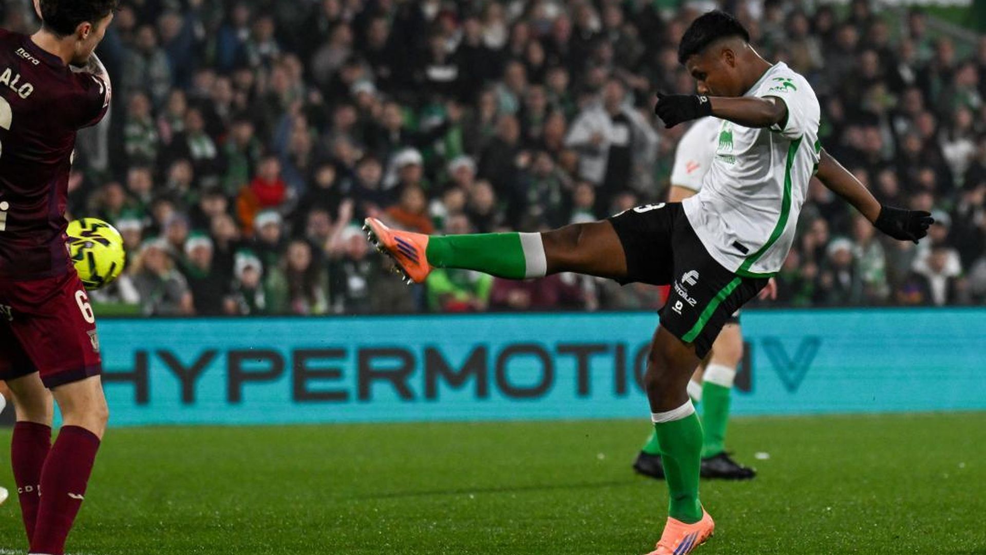 Jeremy Arévalo, en un partido del Racing