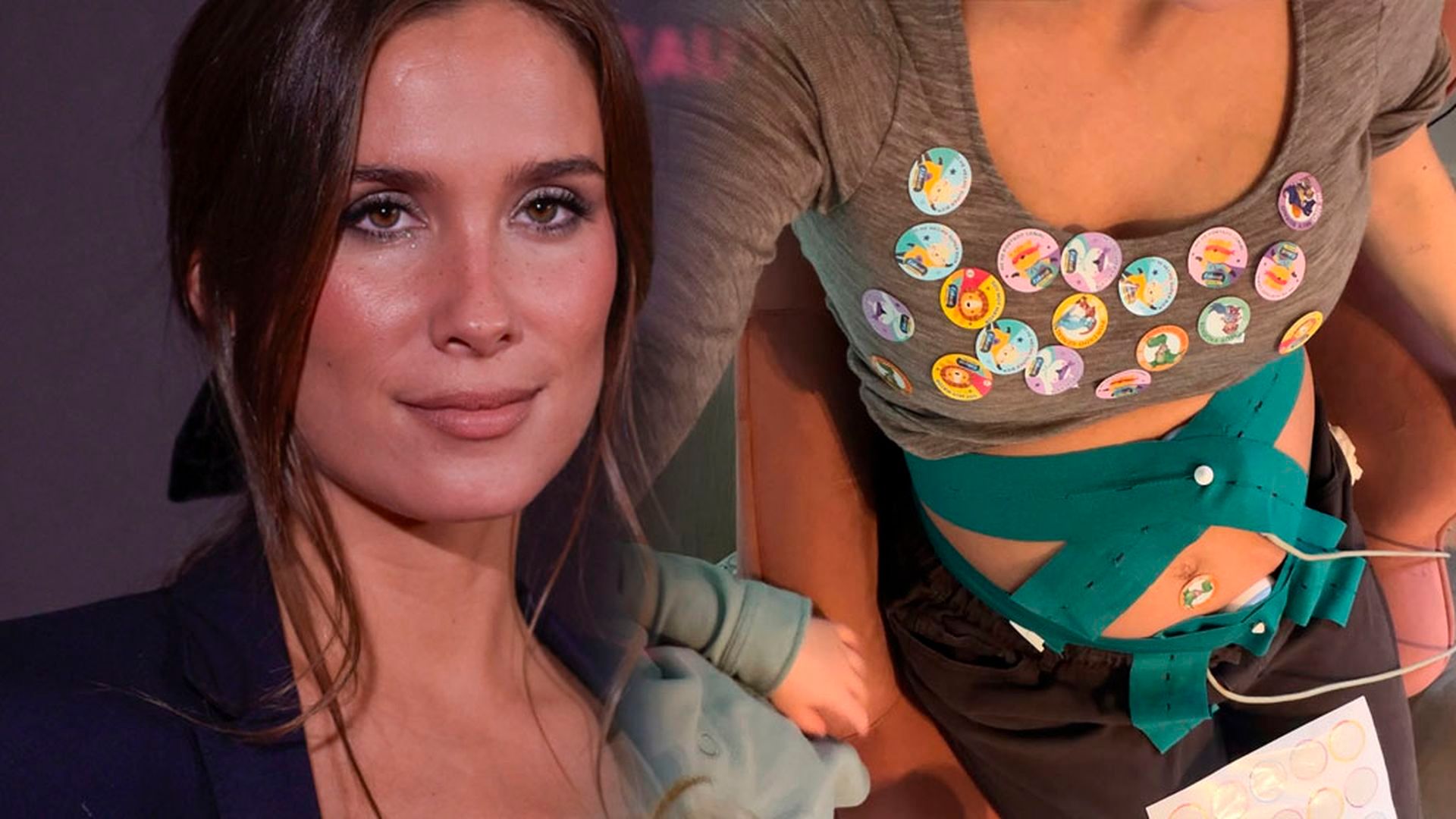 María Pombo, a punto de dar a luz