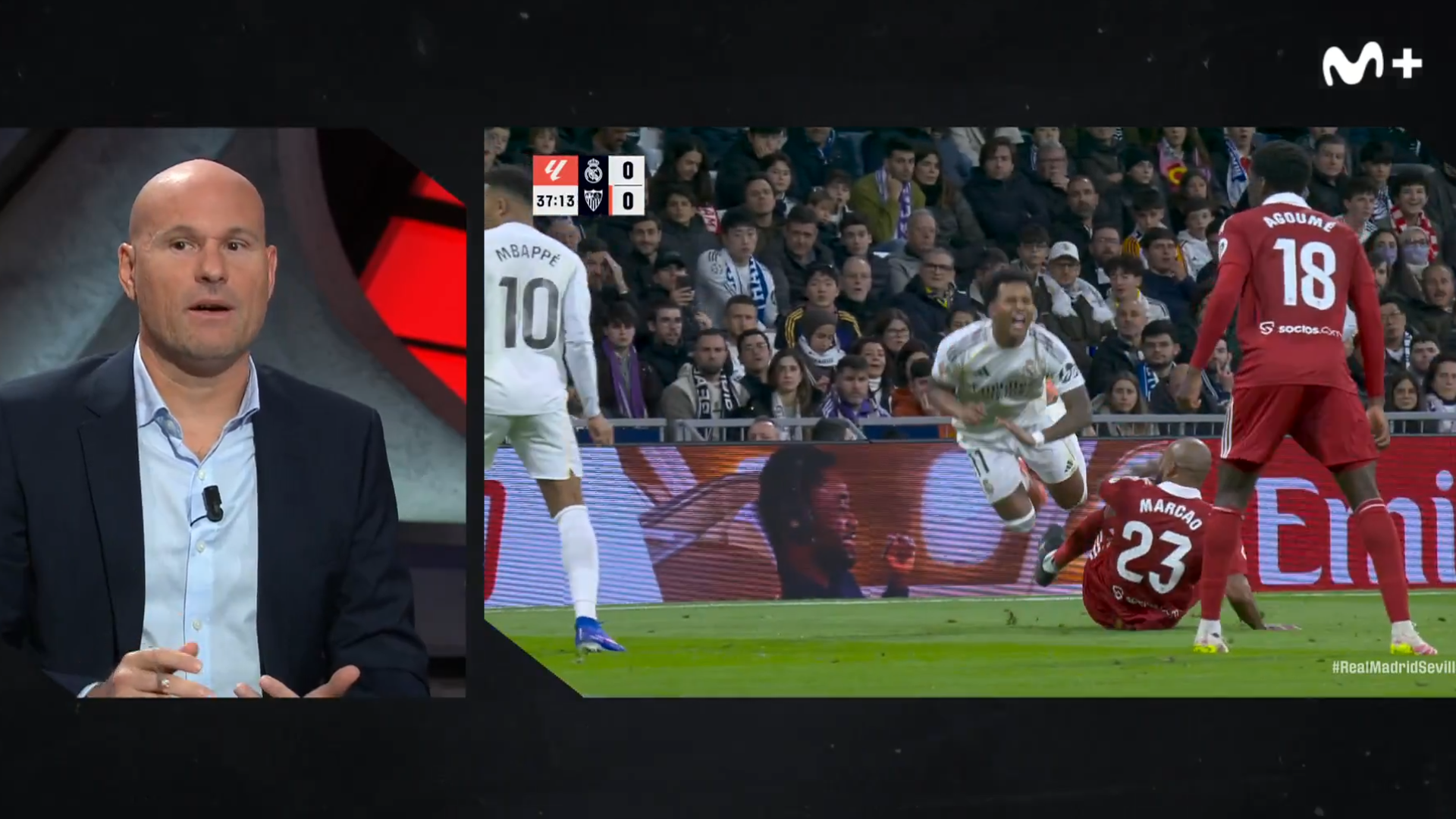 Mateu Lahoz analiza la entrada de Marcao a Vinicius