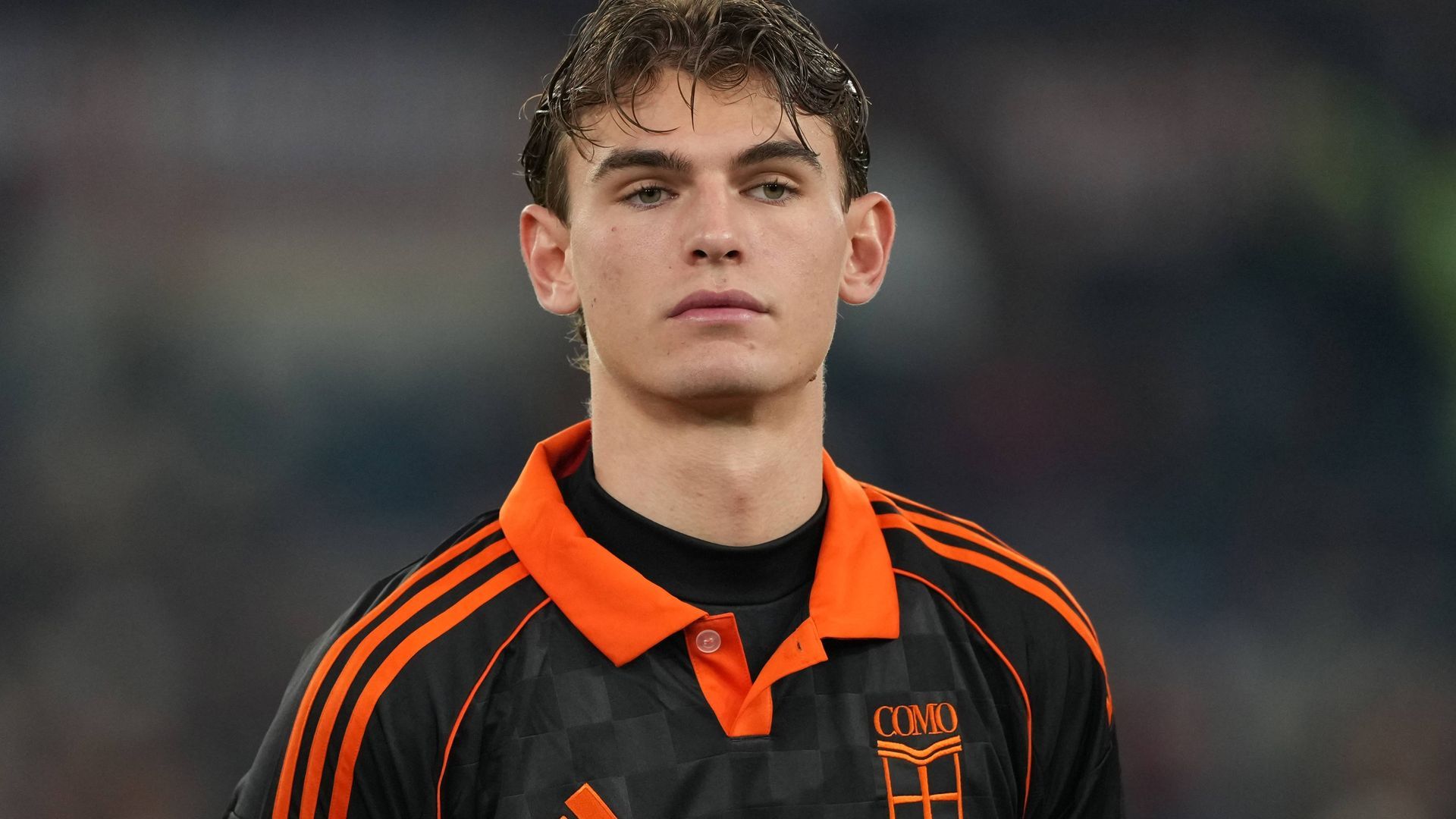 Nico Paz, en un partido del Como 1907