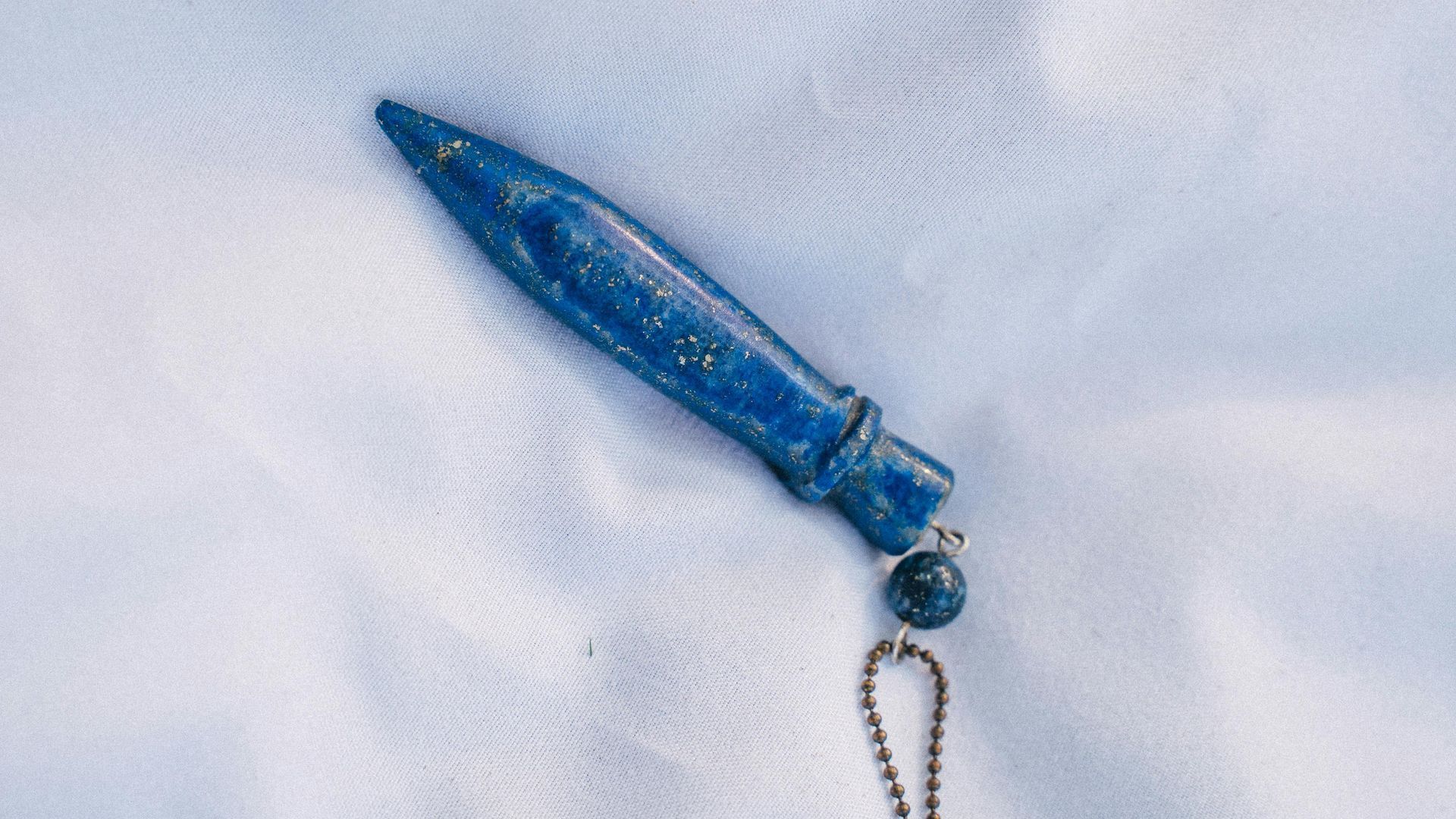 Péndulo de cuarzo azul