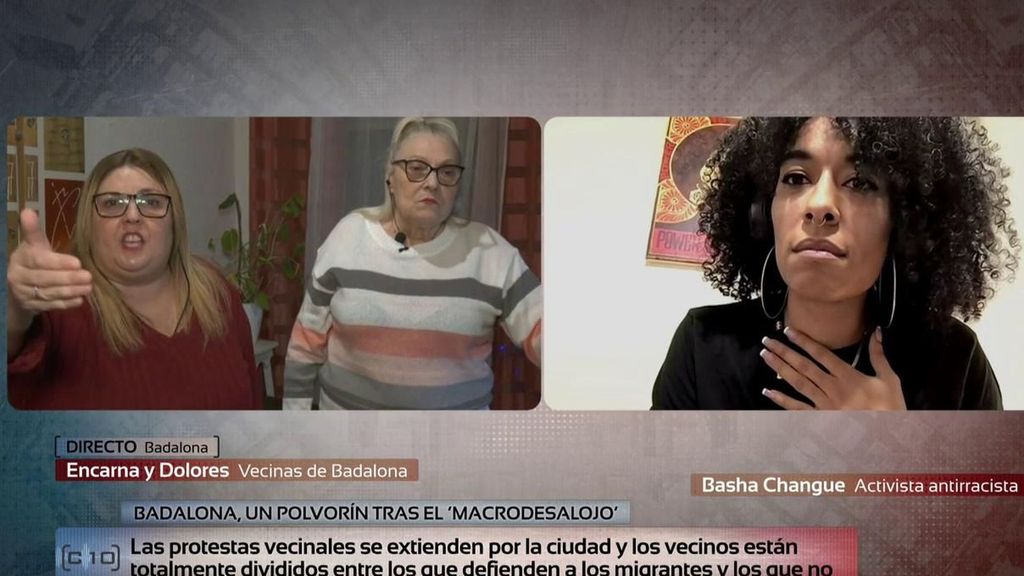 Fuerte enfrentamiento entre tres vecinas de Badalona y la activista Basha Changue en 'Código 10': "Eres una demagoga"
