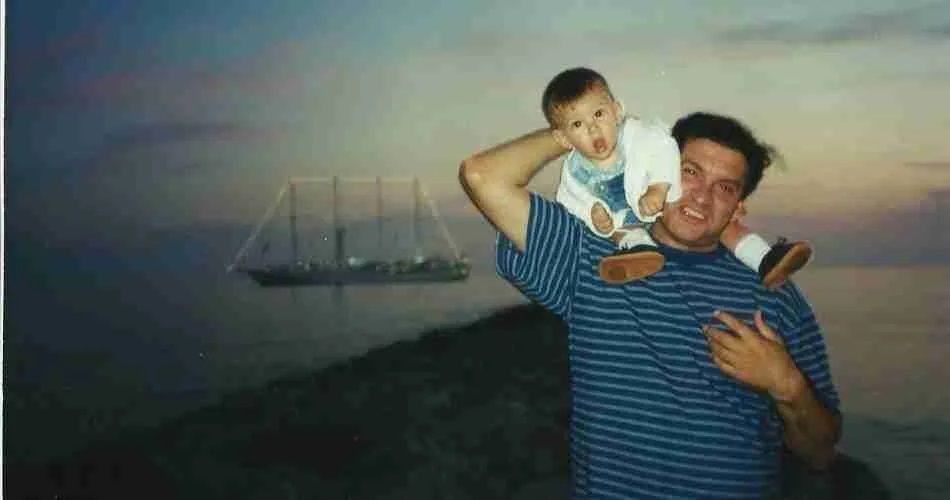 Carlos Cano y su hijo Pablo