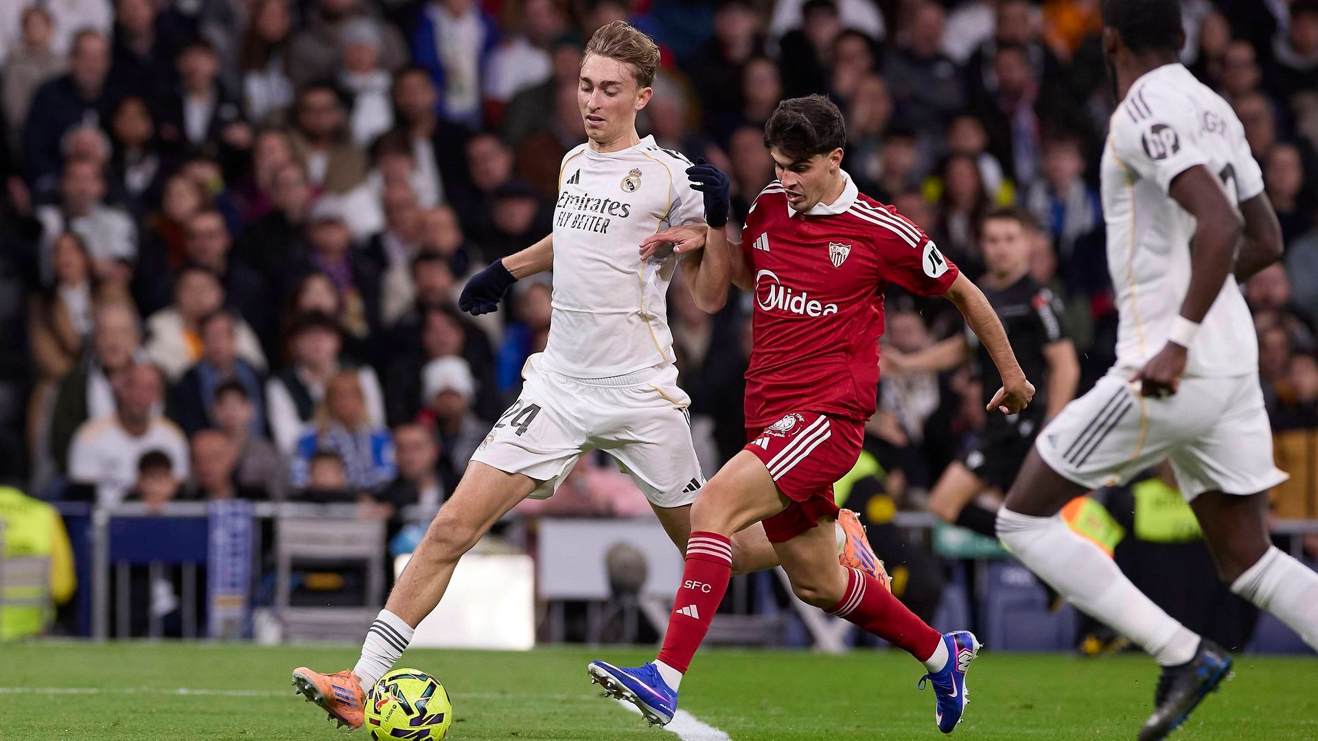 Juanlu, en el Real Madrid-Sevilla