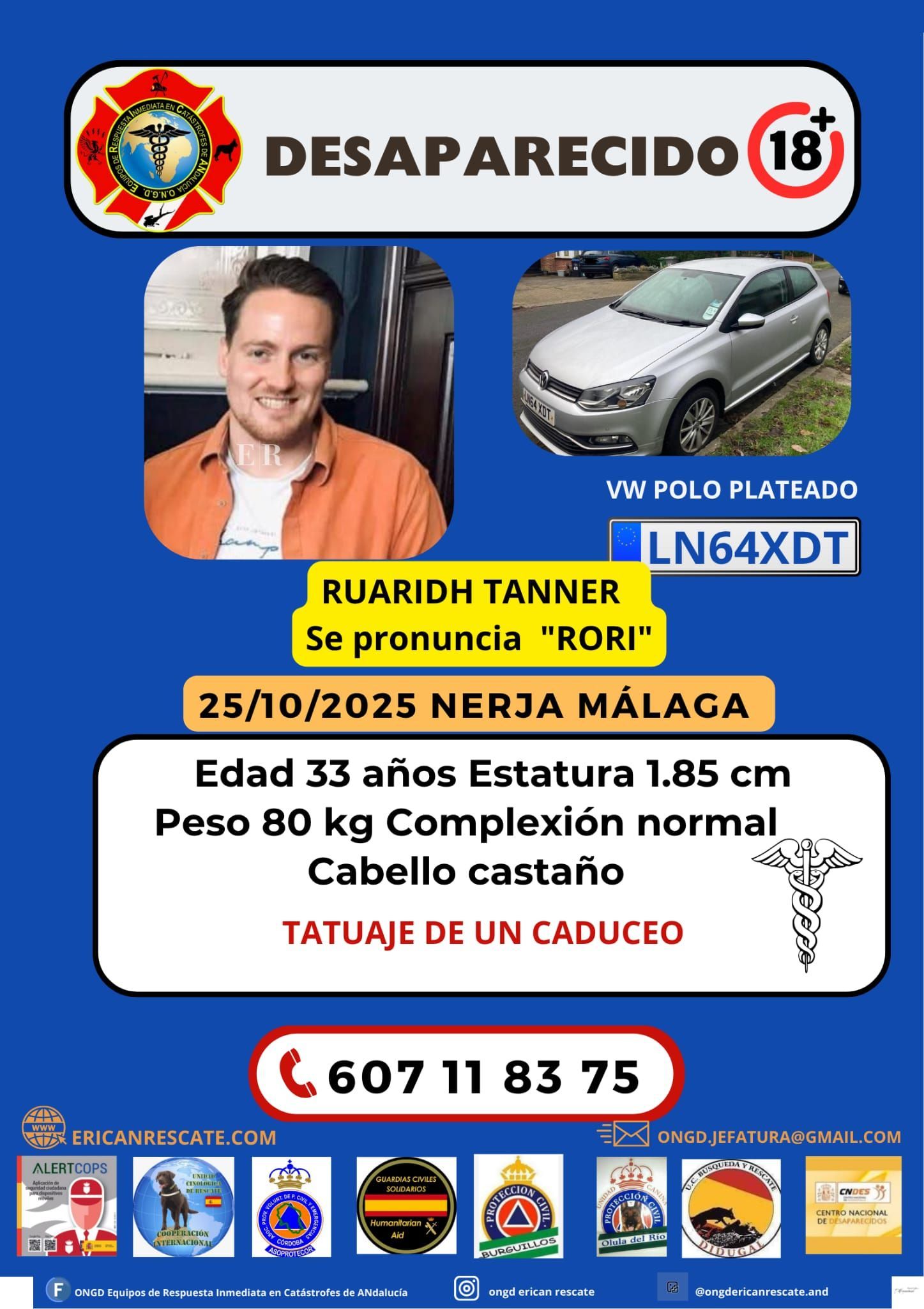 La búsqueda internacional de Ruaridh Tanner