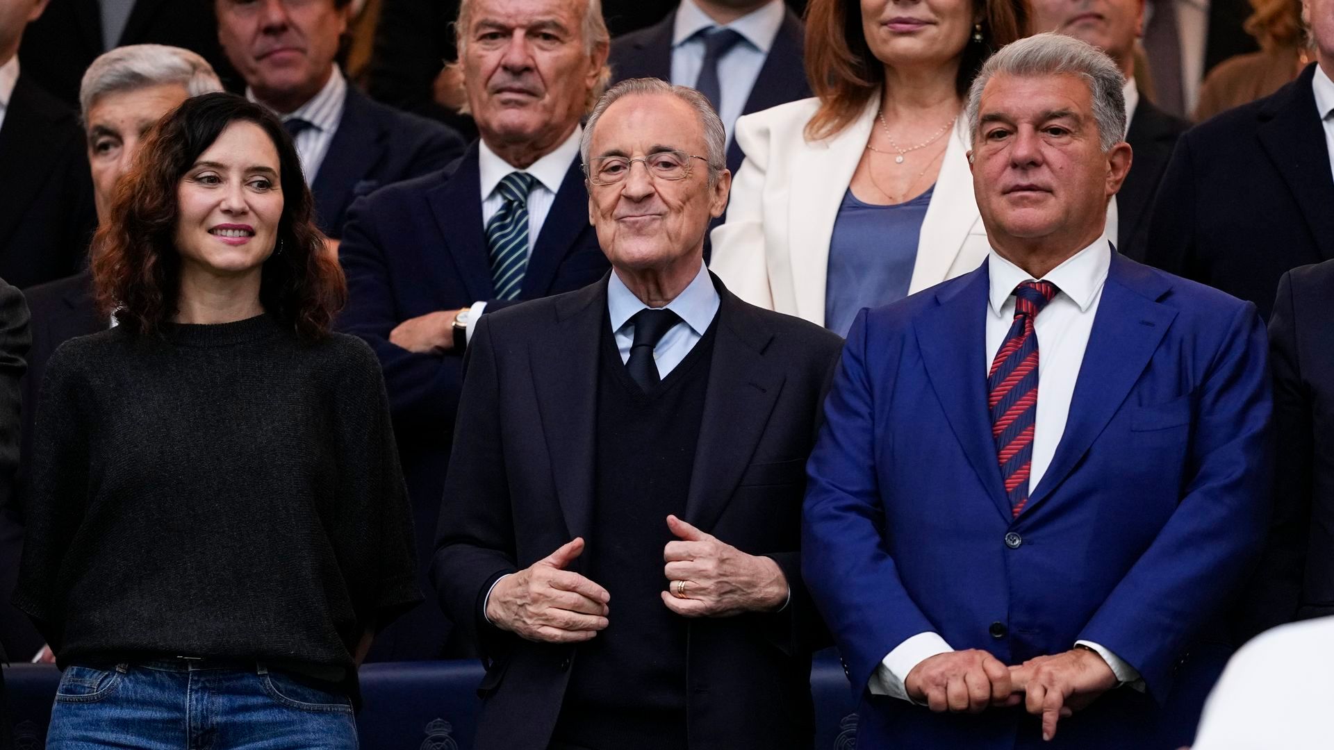 Laporta, Florentino Pérez y Ayuso
