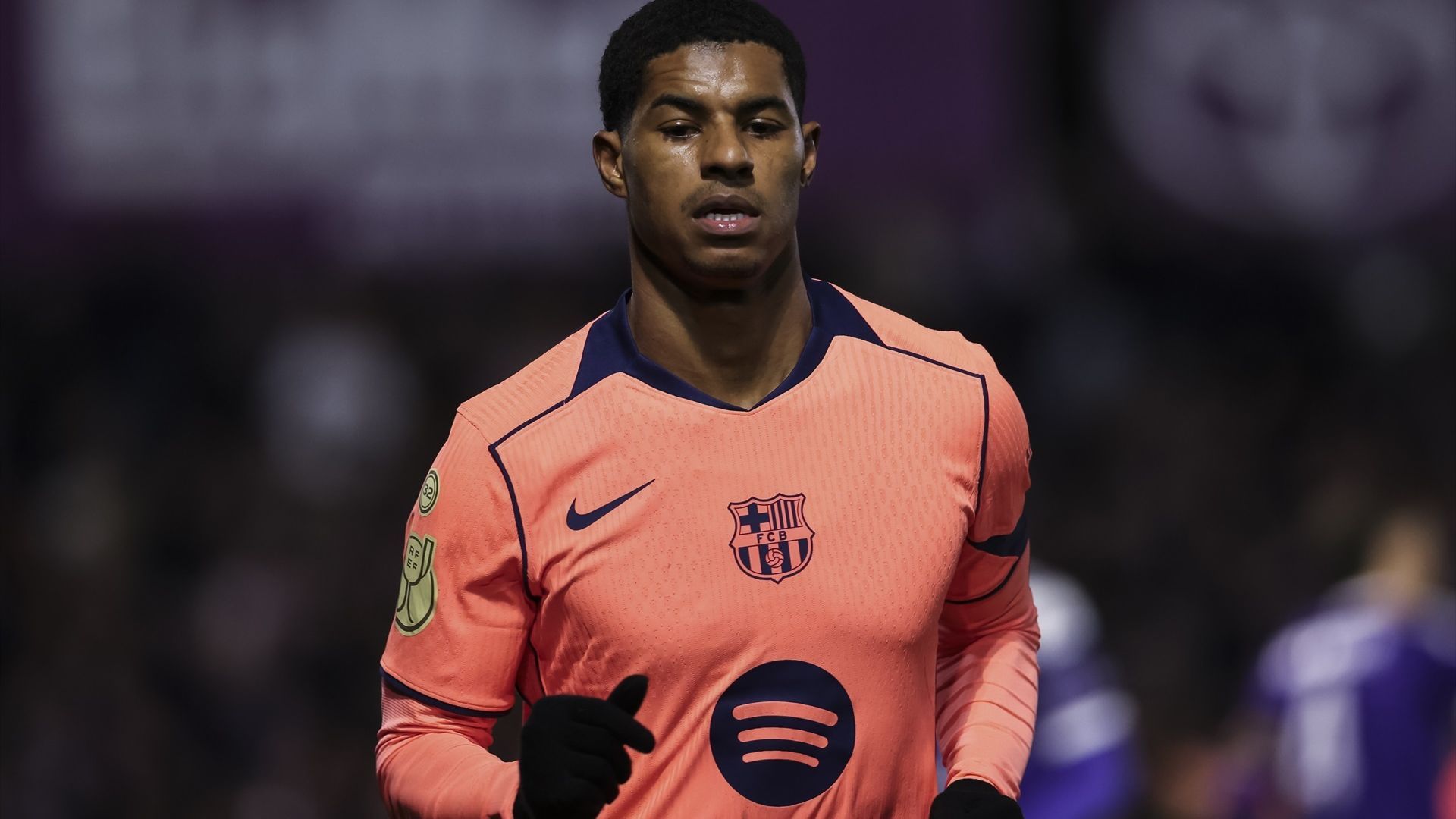 Rashford, en un partido del Barça