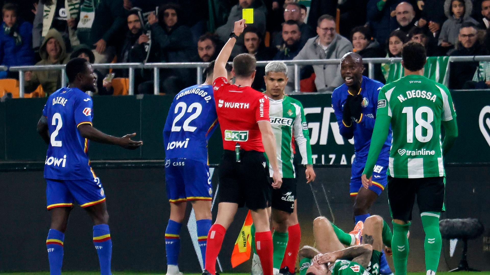 Sesma Espinosa, en el Betis - Getafe