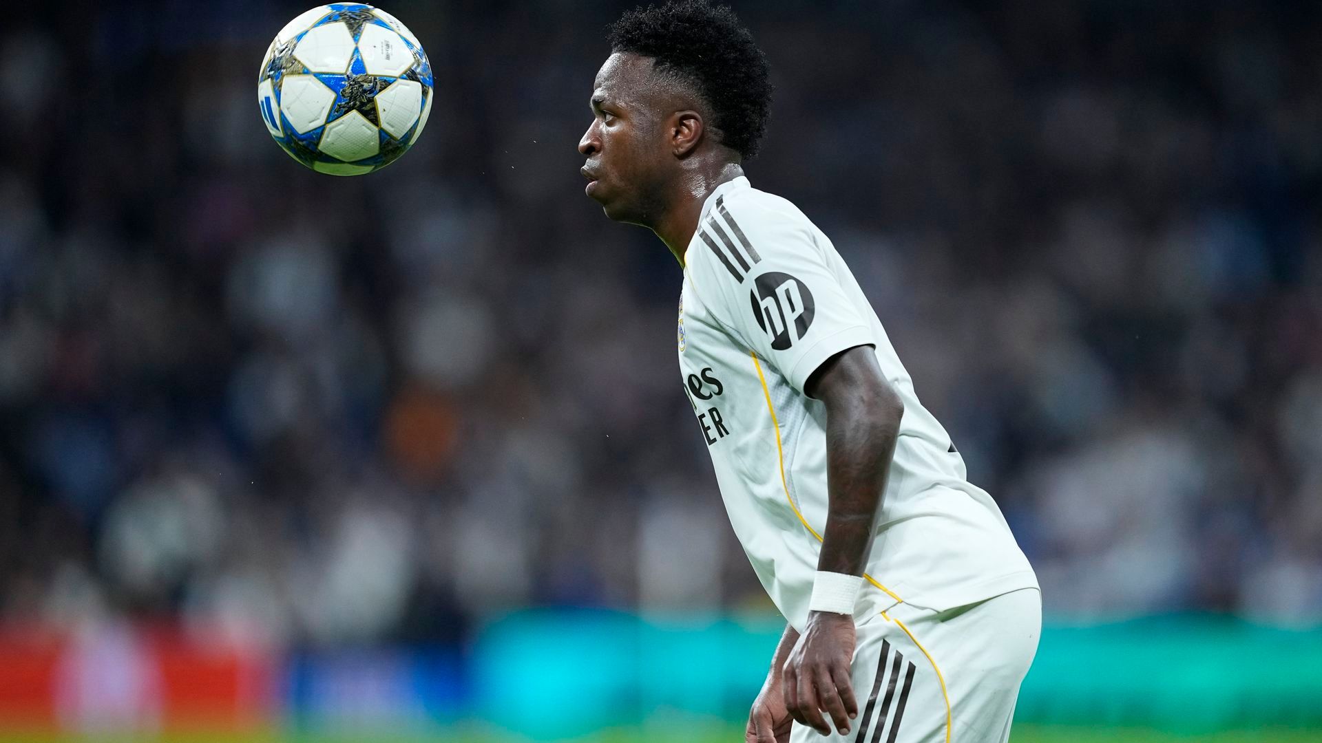 Vinicius en un partido de Champions League