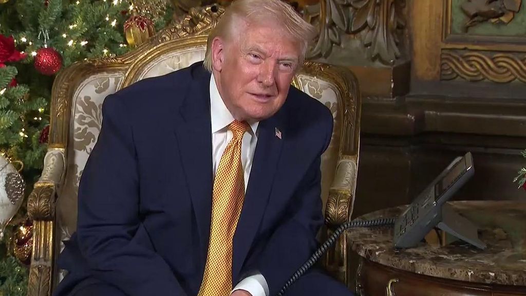 El mensaje de Navidad de Trump a un niño:  "Queremos asegurarnos de que no se infiltre en nuestro país un Santa malo"