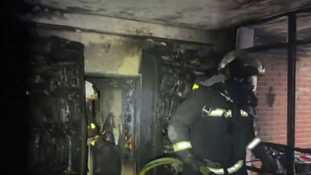 Incendio en Móstoles: cinco personas heridas, dos de ellas hospitalizadas por inhalación de humo