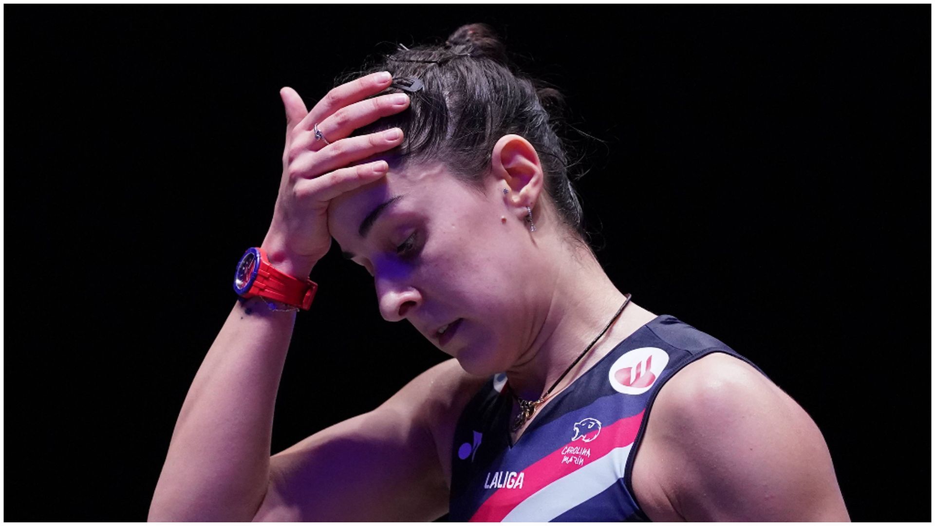Carolina Marín, durante un partido