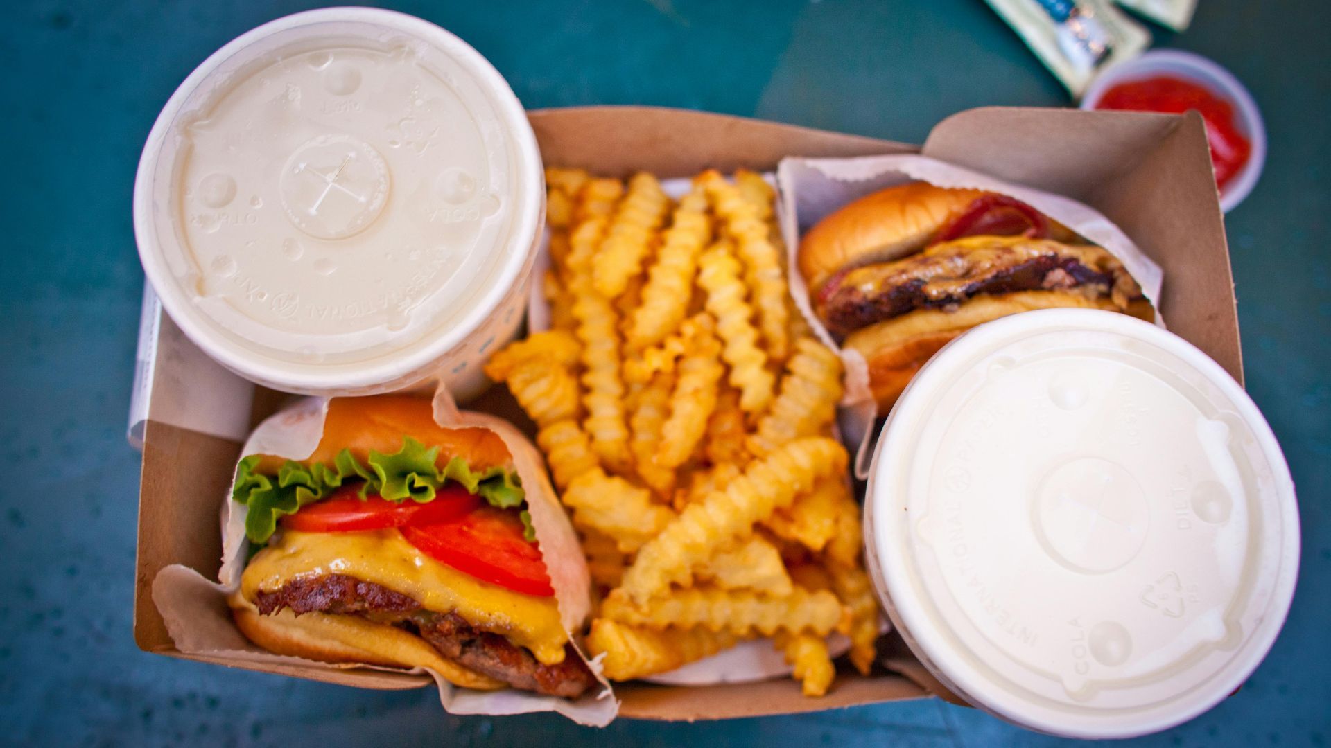 Fotografía de archivo de una dieta rica en grasas