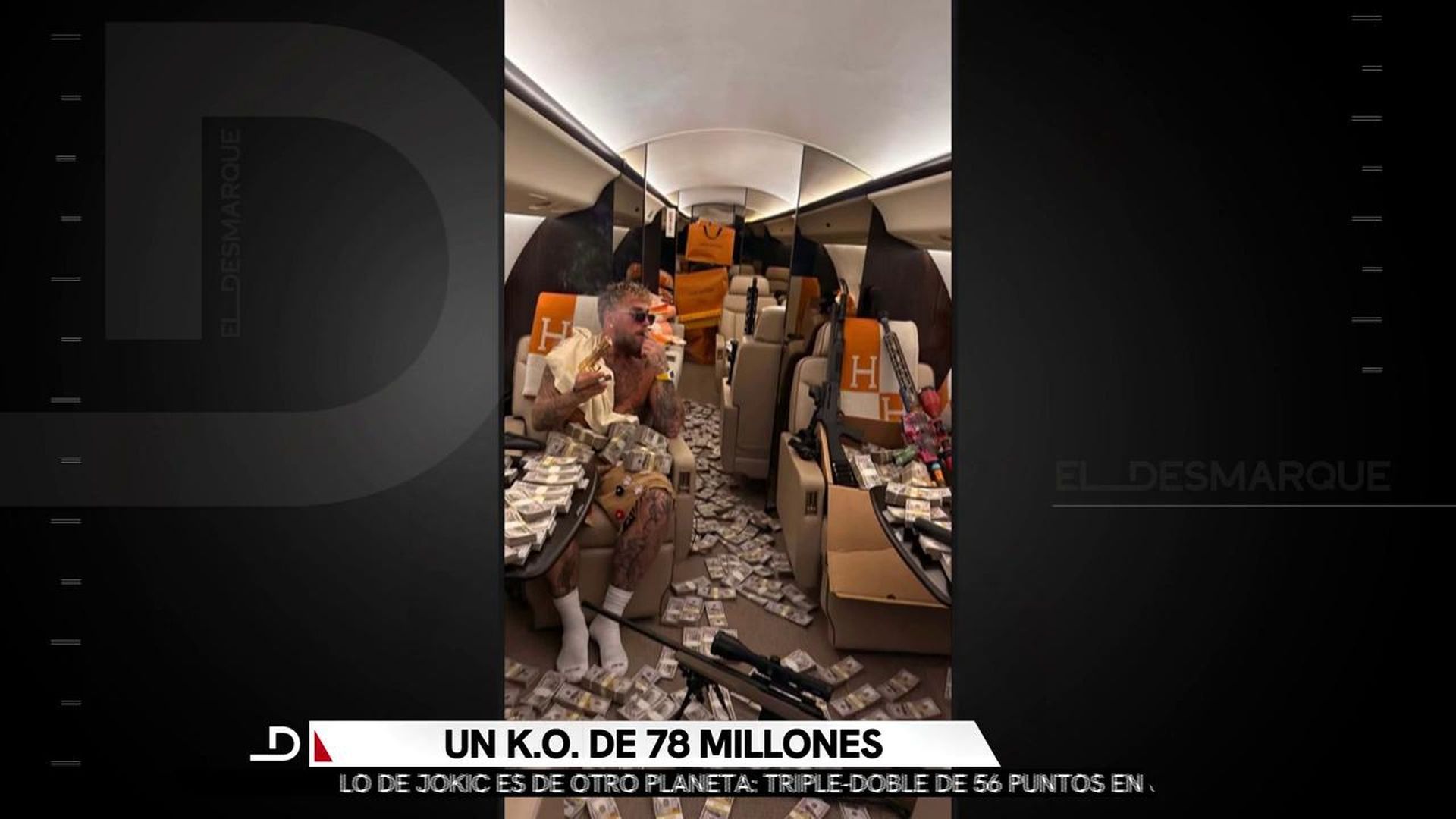 Jake Paul, con los 78 millones de euros tras el combate con Anthony Joshua