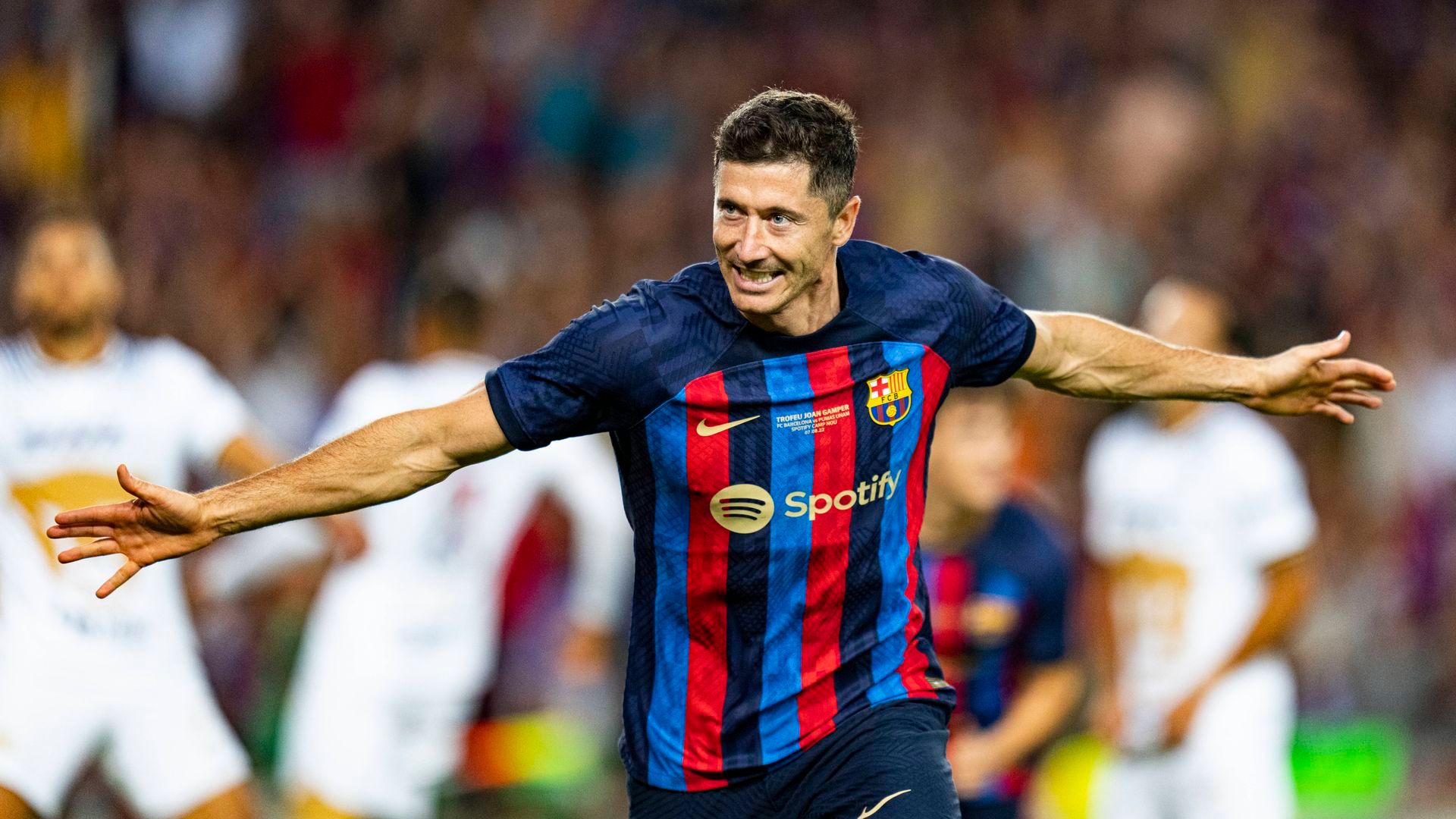 Robert Lewandowski, con el FC Barcelona