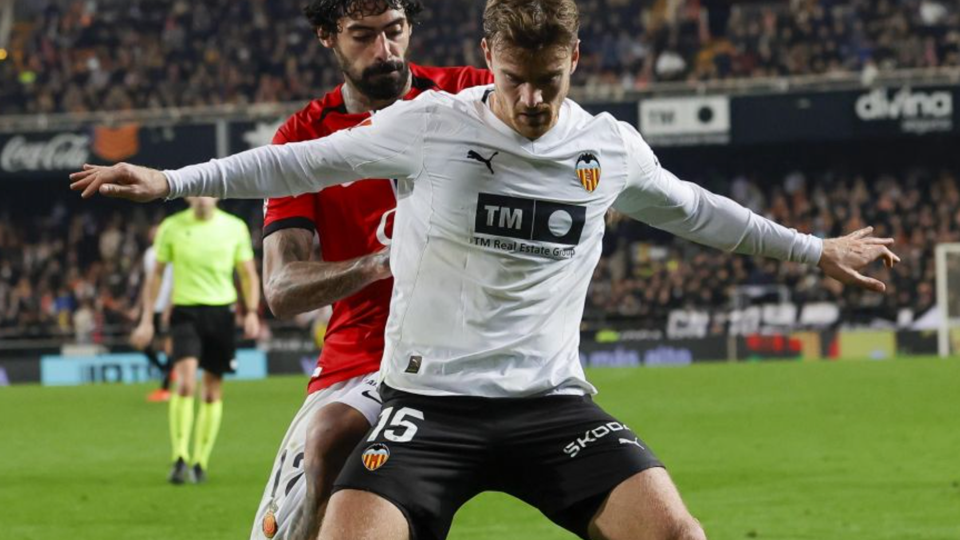 Lucas Beltrán en el Valencia - Mallorca