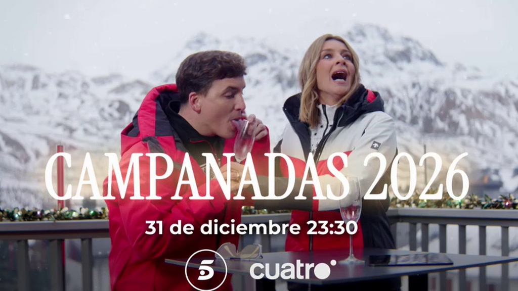 ¡Todo listo para las campanadas con Sandra Barneda y Xuso Jones desde Formigal! El 31 de diciembre, a partir de las 23:30 horas, en Telecinco y Cuatro