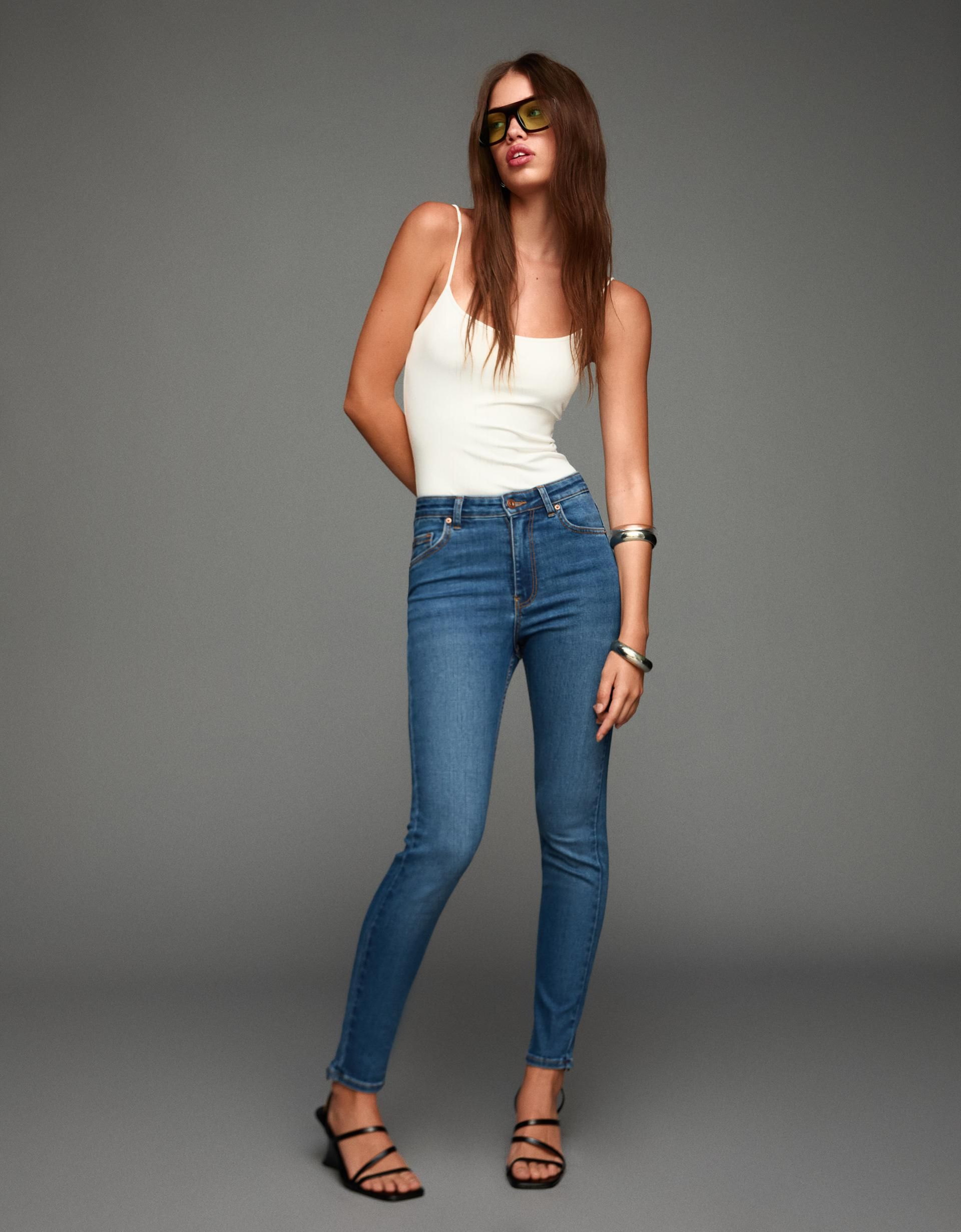 Vaqueros 'super high waist skinny soft'