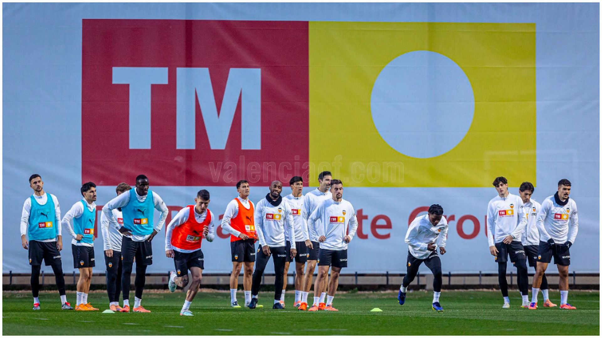El Valencia entrenando post Navidades