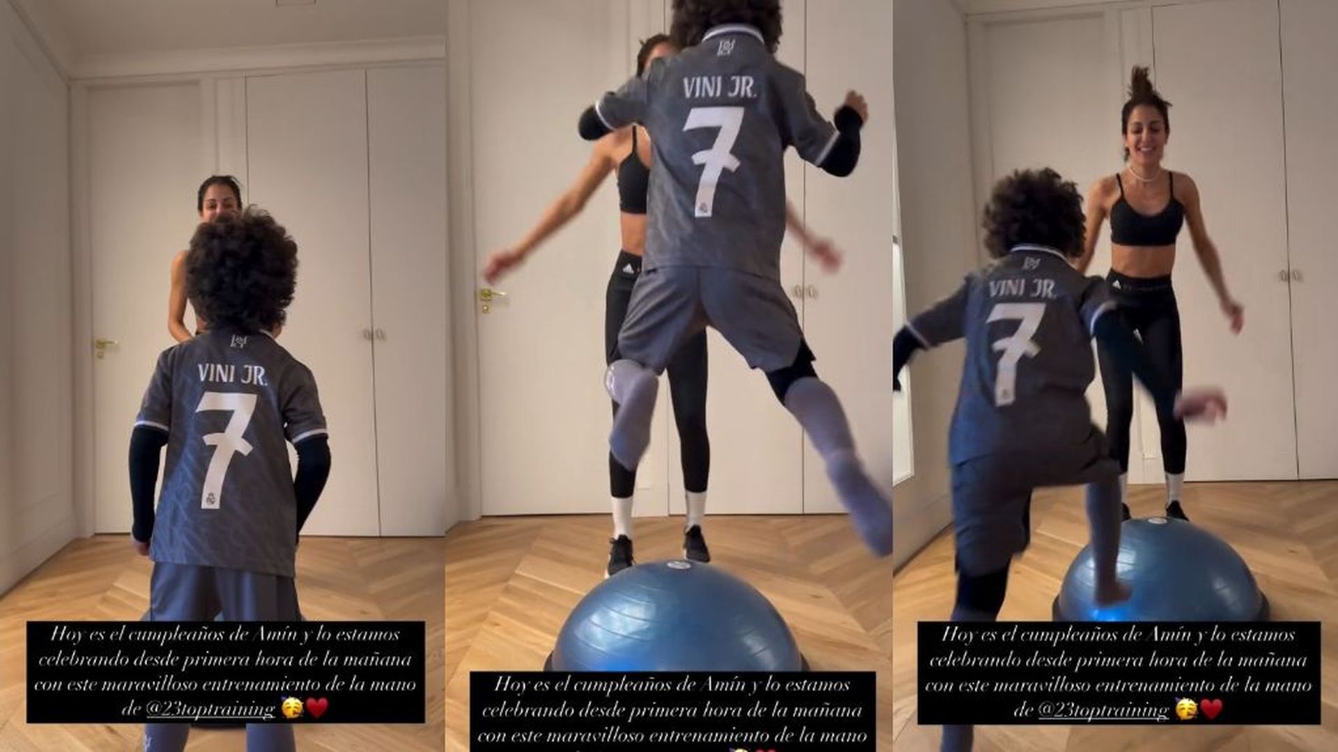 Las imágenes de Hiba con su hijo Amín