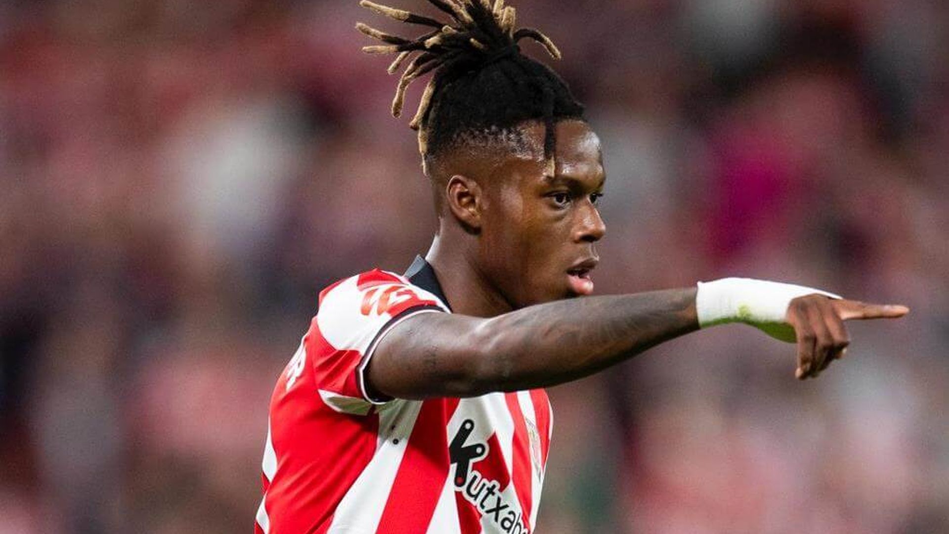 Nico Williams, con el Athletic.
