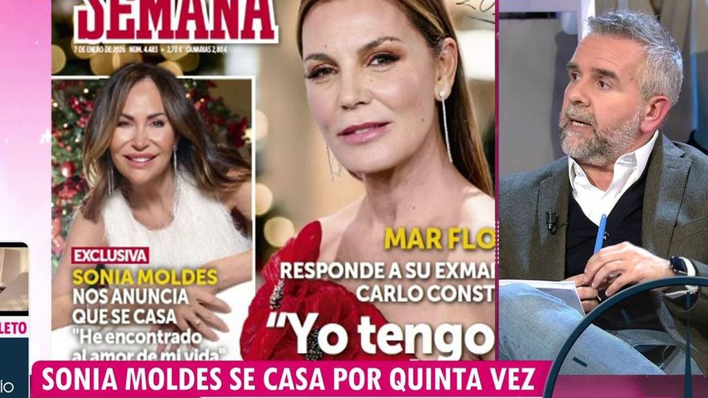 Sonia Moldes anuncia que se casa por quinta vez: la fecha, su futuro marido y sus dardos a su ex