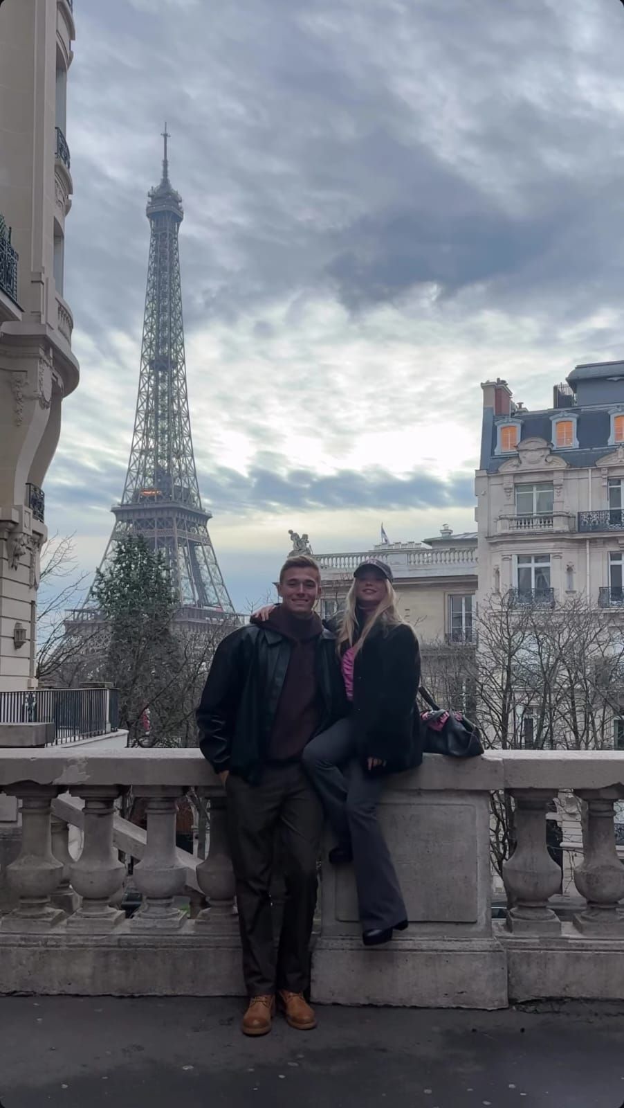 Aranda durante sus vacaciones en París.