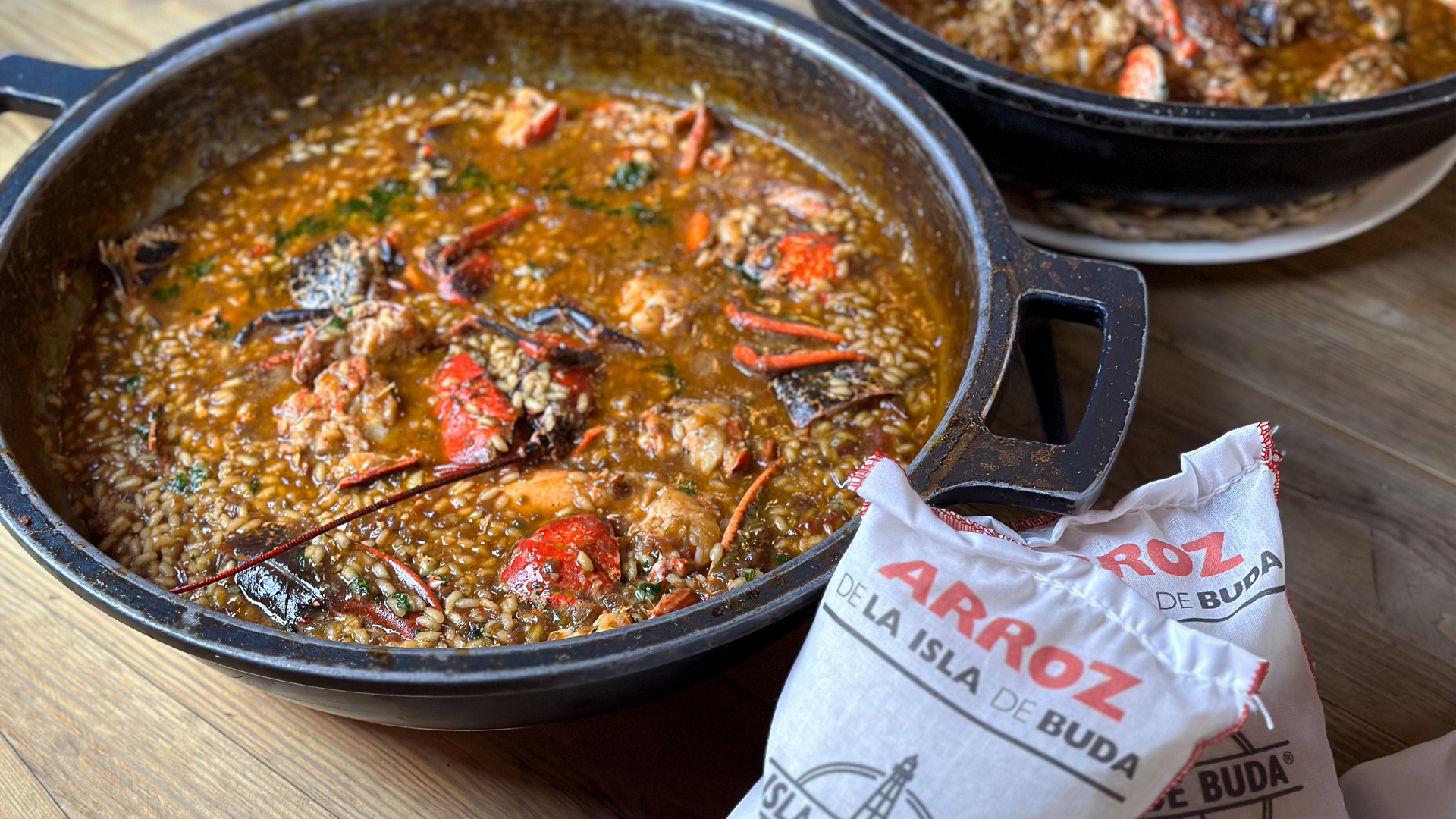 Arroz en cazuela de bogavante