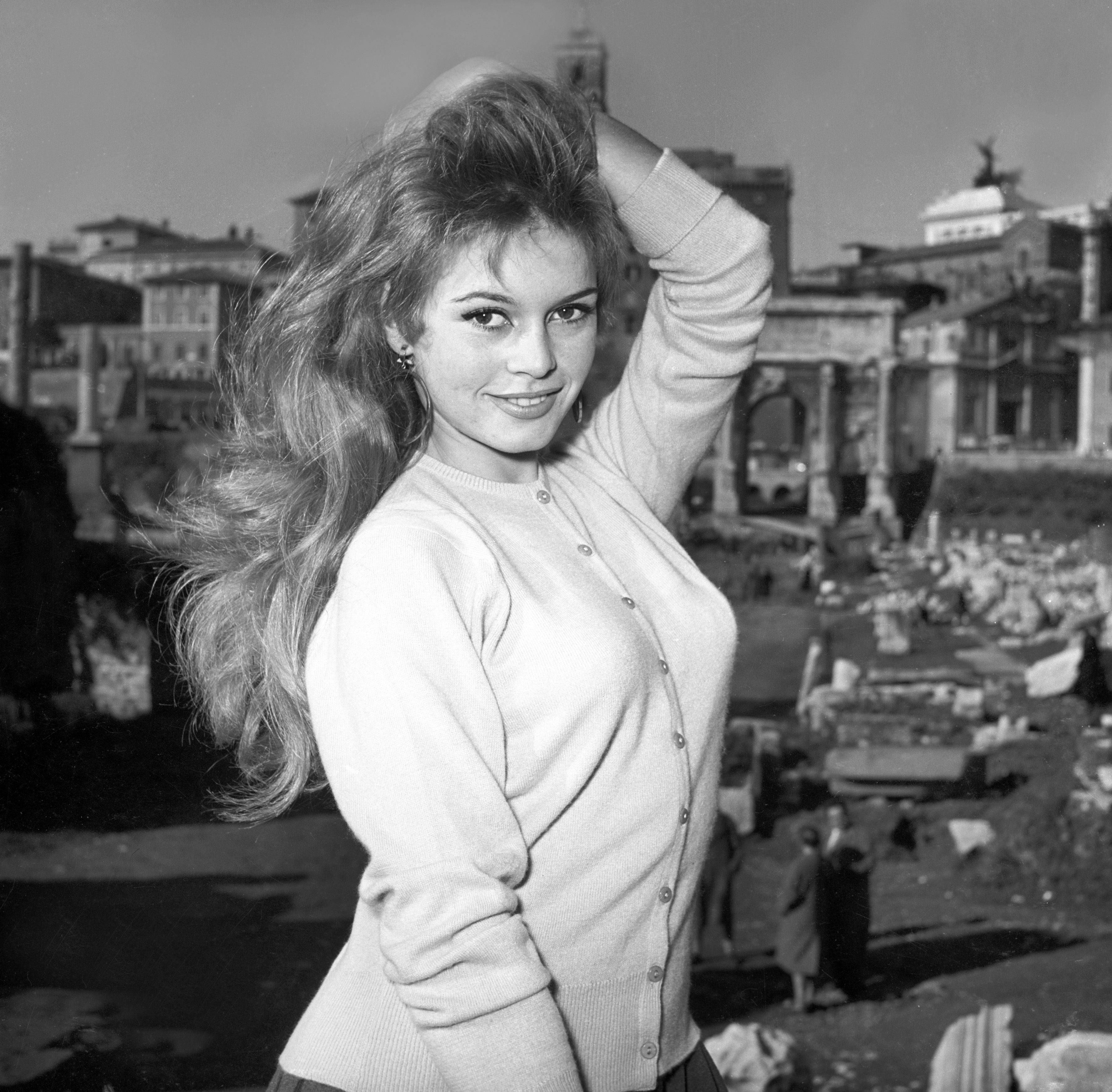 Brigitte Bardot en Roma en 1957