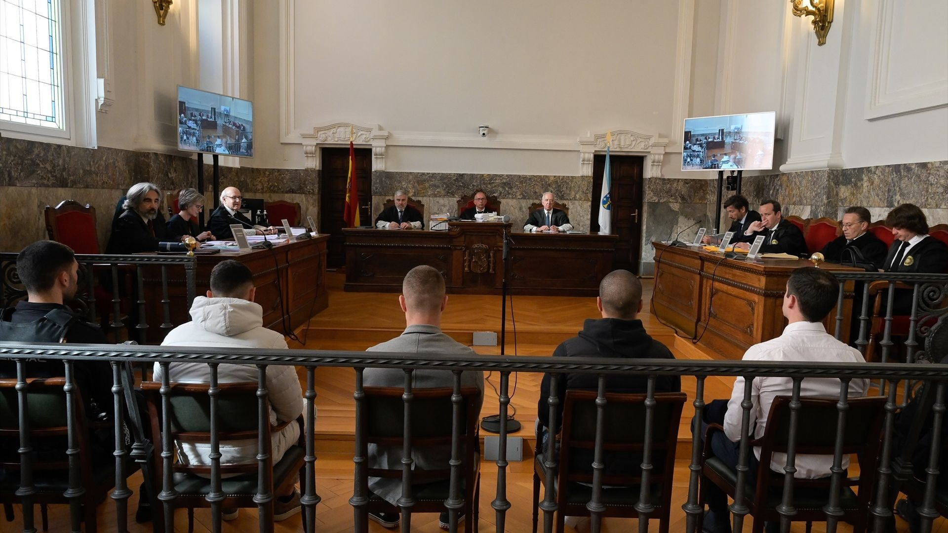 Los acusados del asesinato de Samuel Luiz