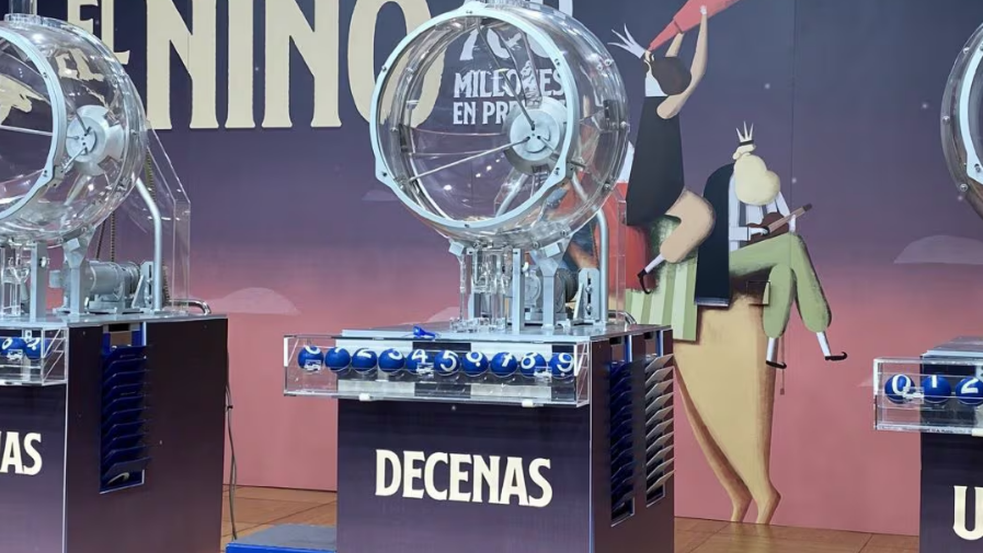 Imagen de archivo de un bombo del sorteo de la Lotería del Niño