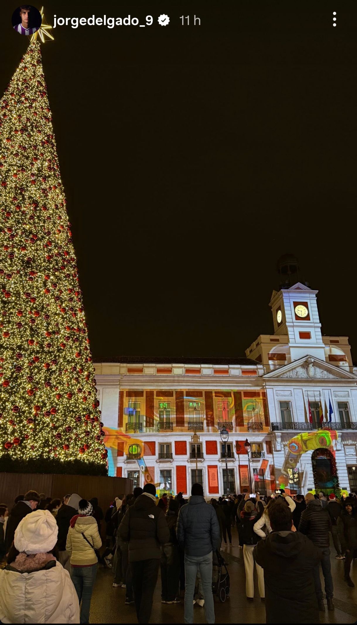 Jorge Delgado visita a su familia en Madrid.