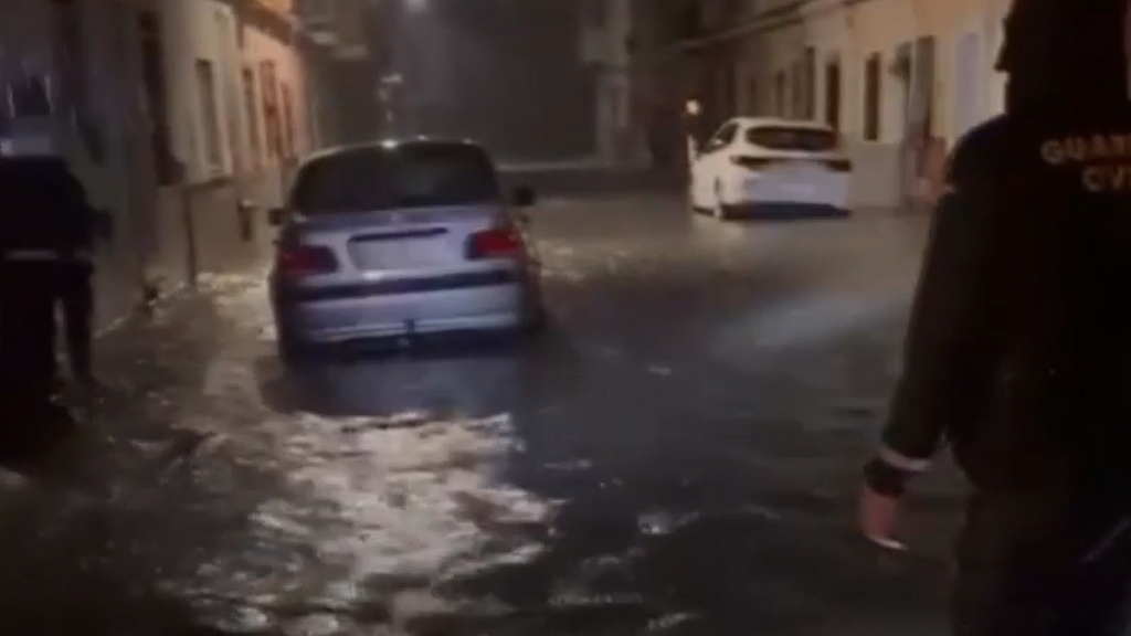 Fuertes lluvias y temporal en Valencia