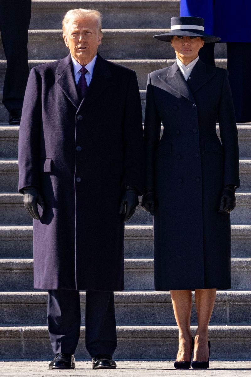 Melania en la investidura de Donald Trump