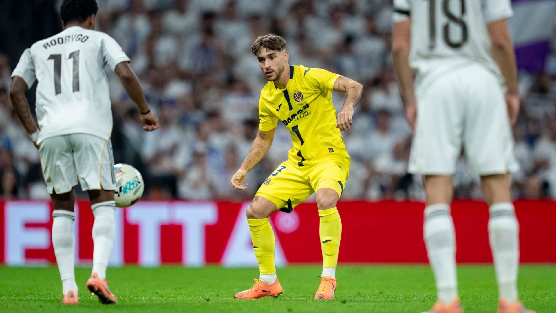 Adriá Altimira, durante un partido con el Villarreal.