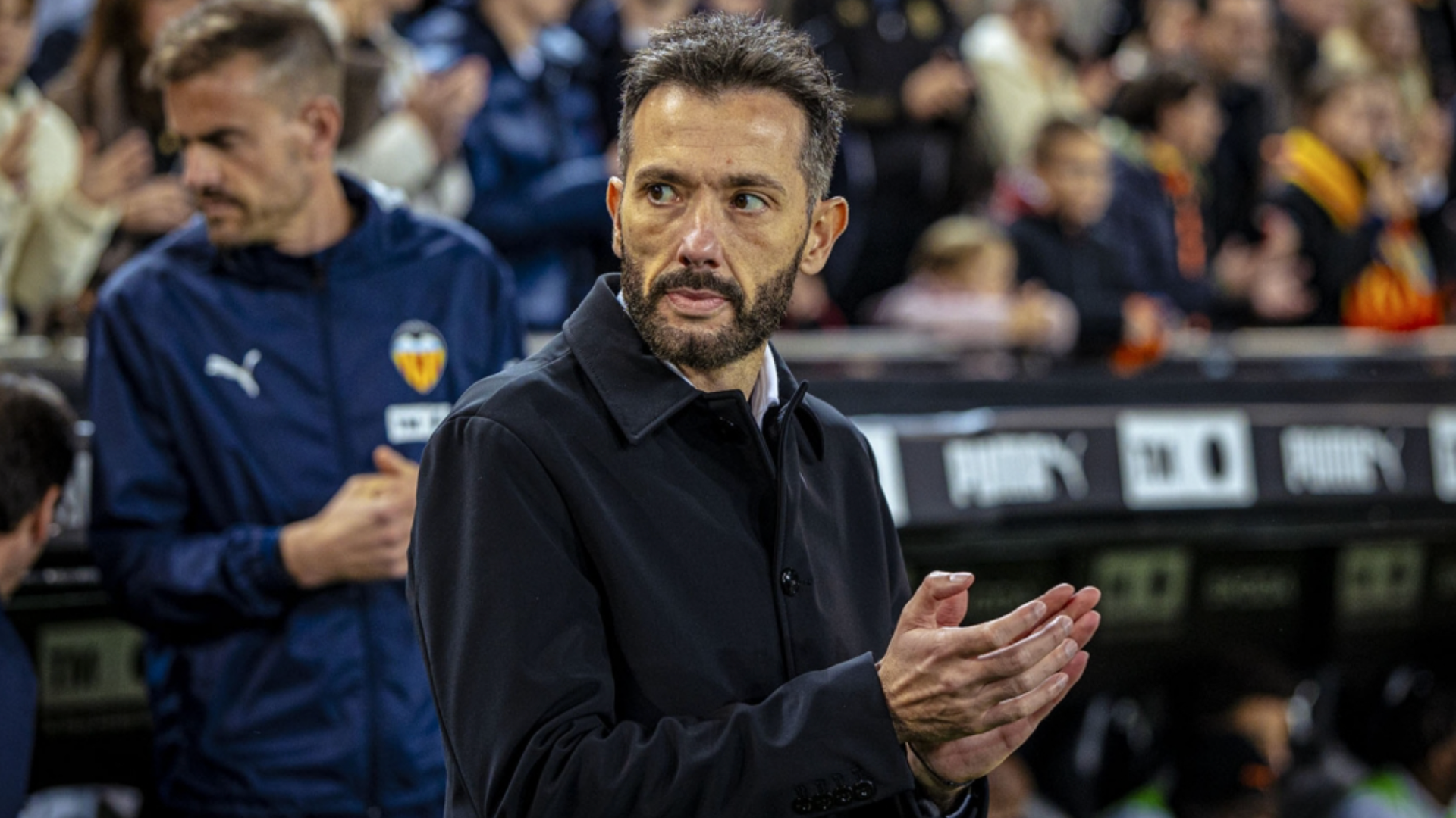 Carlos Corberán en Mestalla