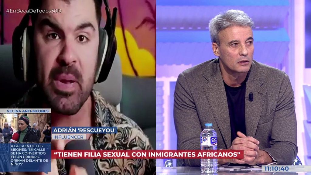 Carlos Segarra estalla contra Adrián ‘Rescueyou’ y su teoría de las filias sexuales que las educadoras sociales con los inmigrantes africanos