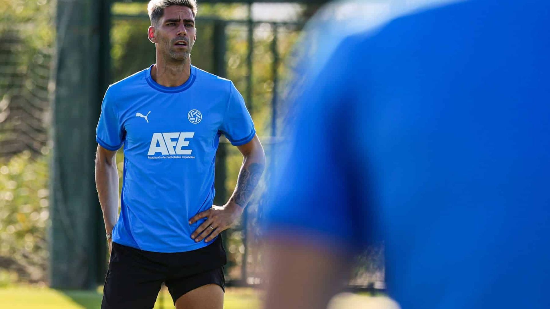 David Mateos en una sesión de entrenamiento