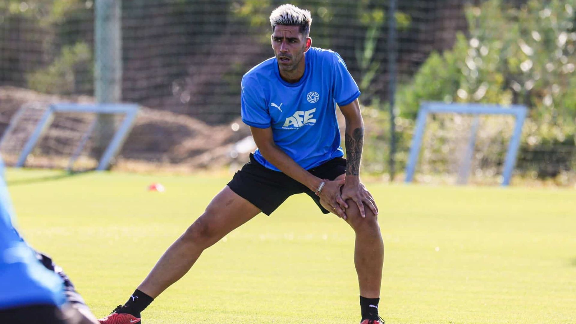 David Mateos en una sesión de entrenamiento