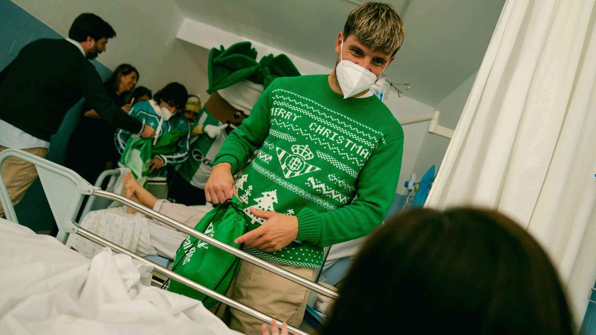 Lo Celso, en el Hospital Virgen del Rocío