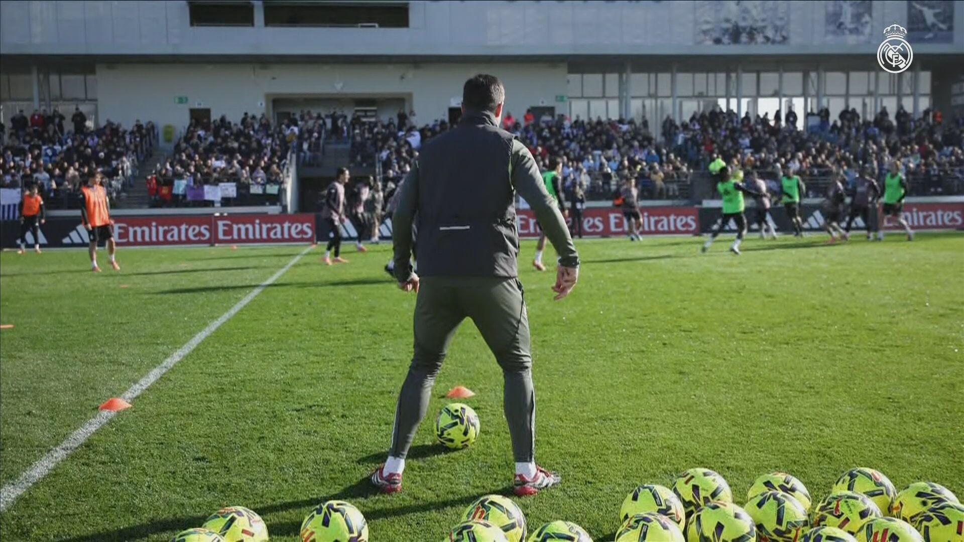Xabi Alonso entrenando al Real Madrid