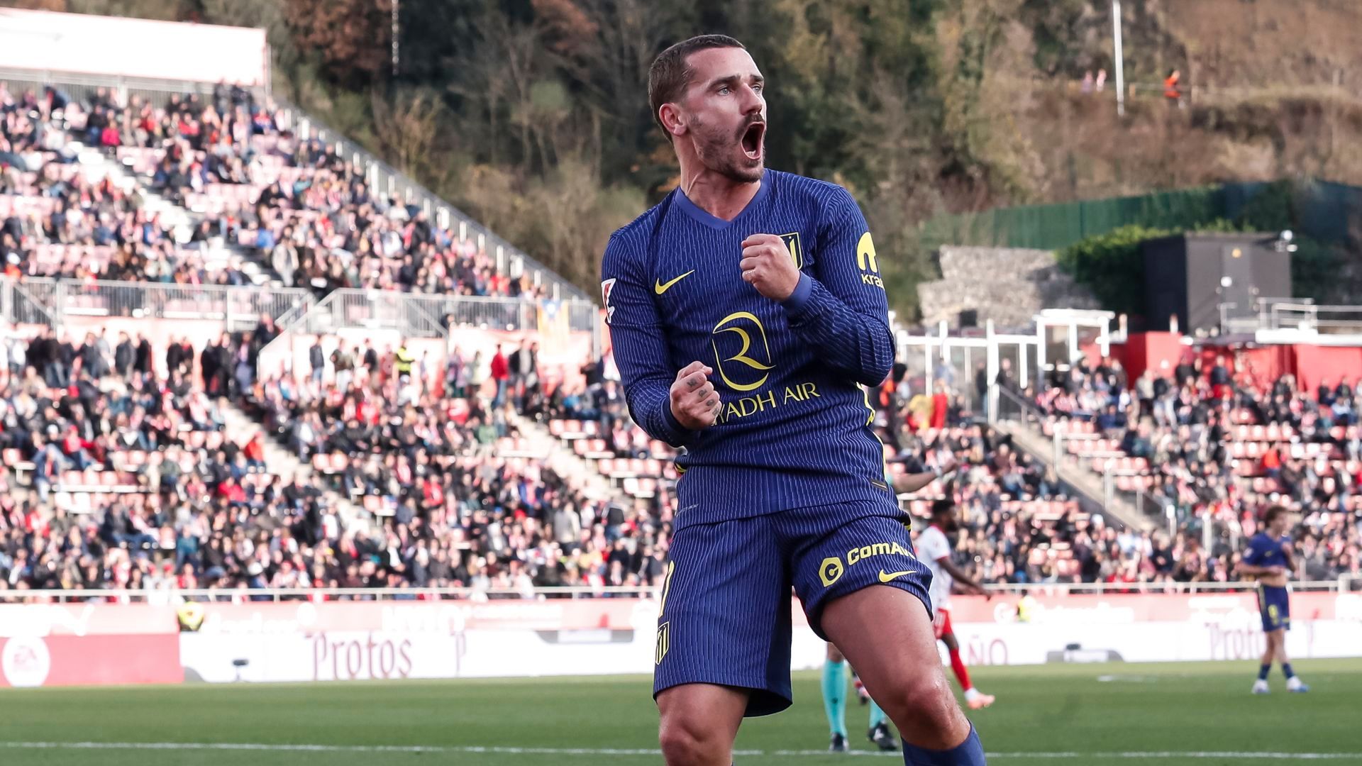 Antoine Griezmann, jugador del Atlético de Madrid celebrando un gol