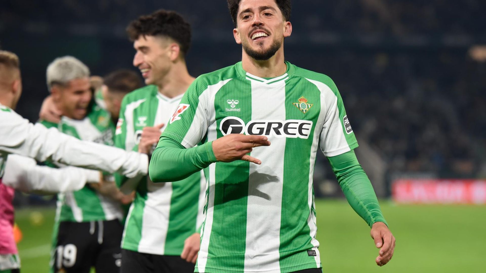 Pablo Fornals celebra su gol al Getafe