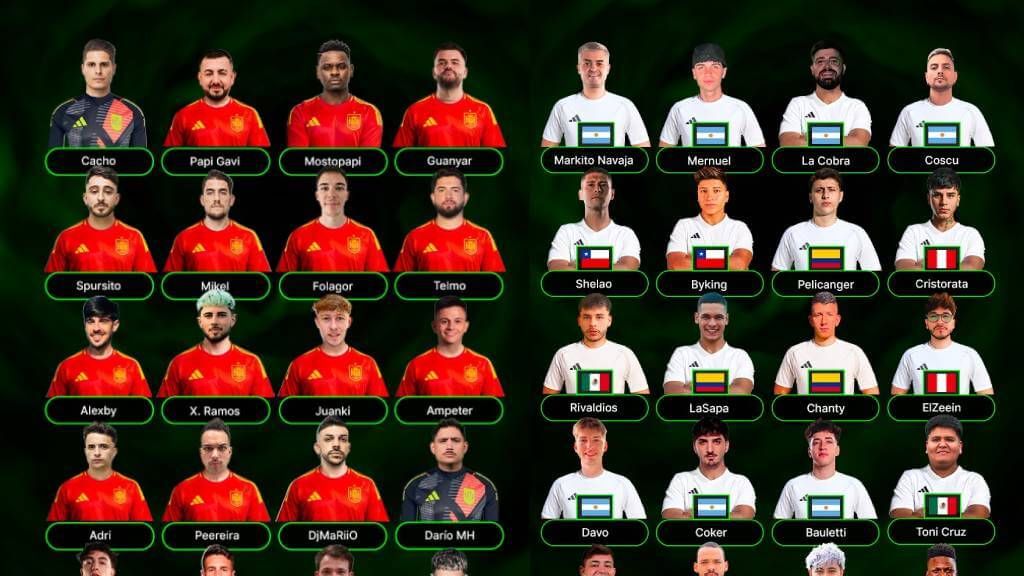  Las convocatorias del España - Latam para el Partidazo de YouTubers 6 de DjMaRiiO