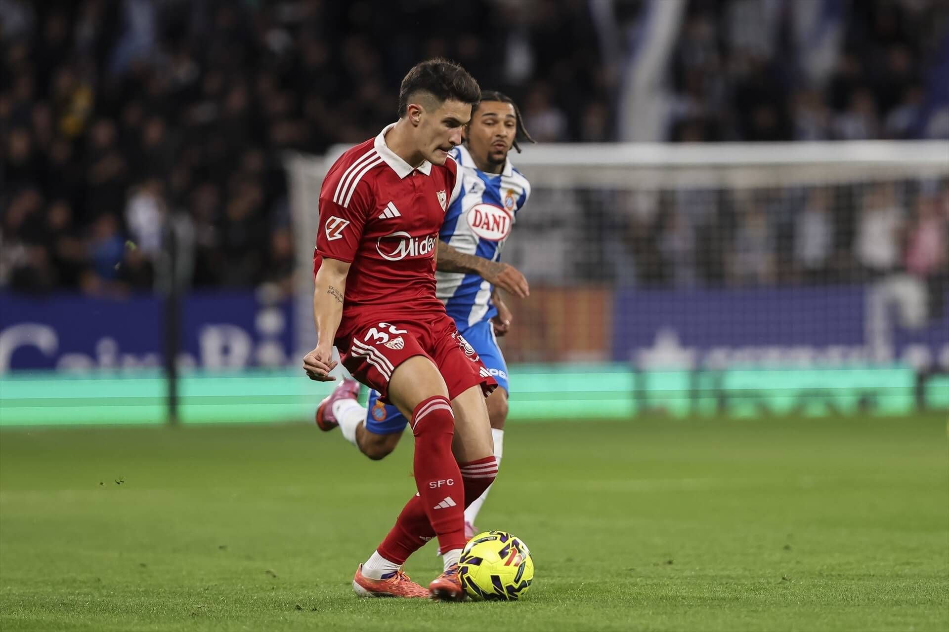  Castrín, ante el Espanyol.